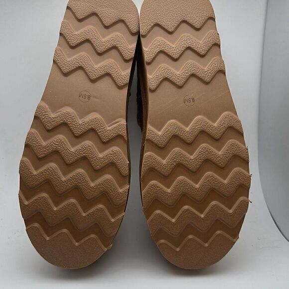 CUSHIONAIRE Women's Genuine Suede Cozy Mule Platform +Memory Foam 8.5 CHESTNUT - Picture 7 of 7